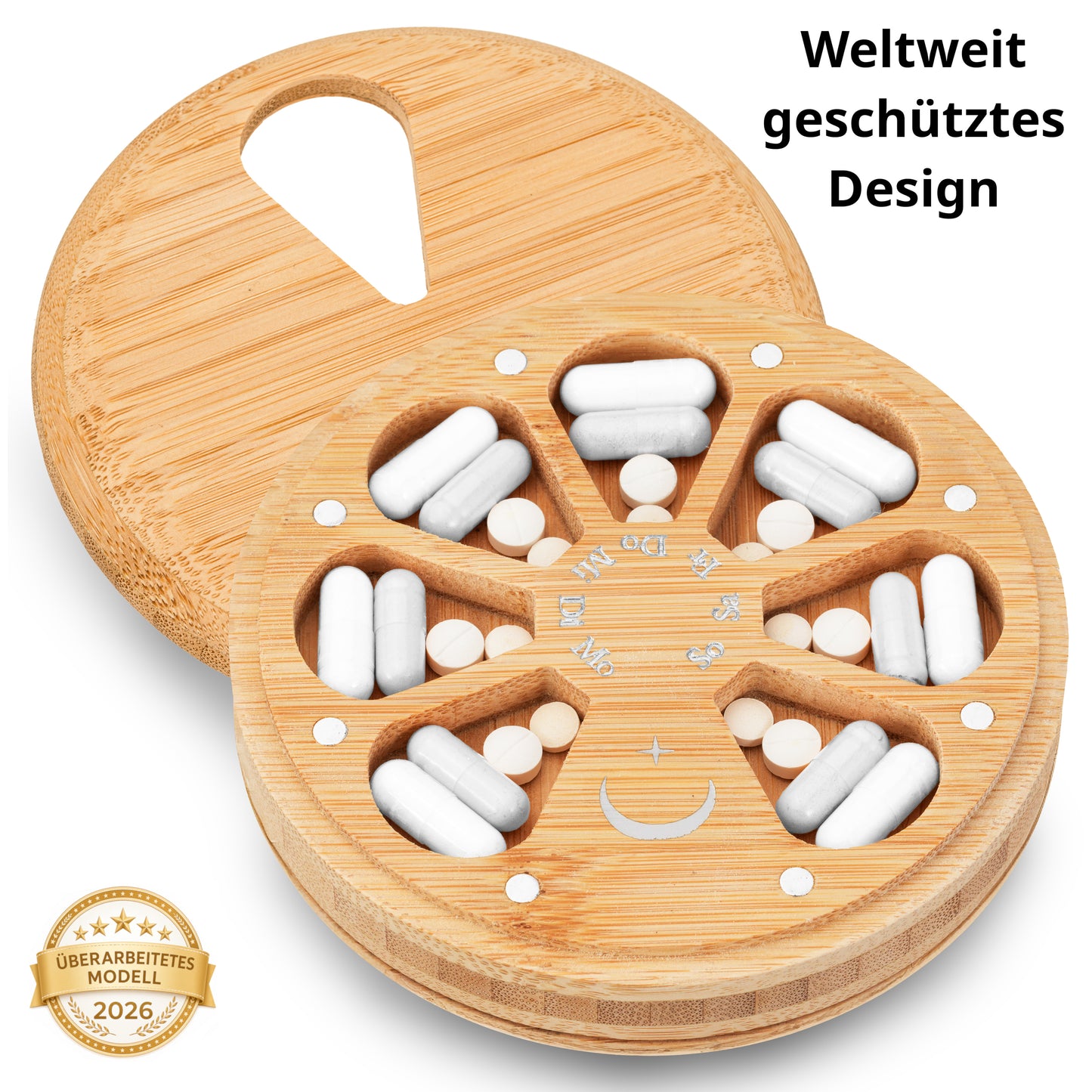 Doppelseitige Premium Pillenbox 11CM